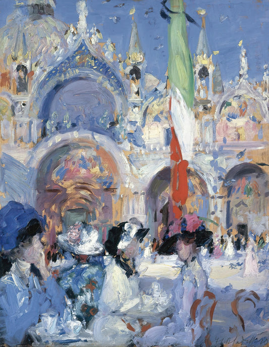 Florian's Cafe, Venice (1910) print by Francis Campbell Boileau Cadell