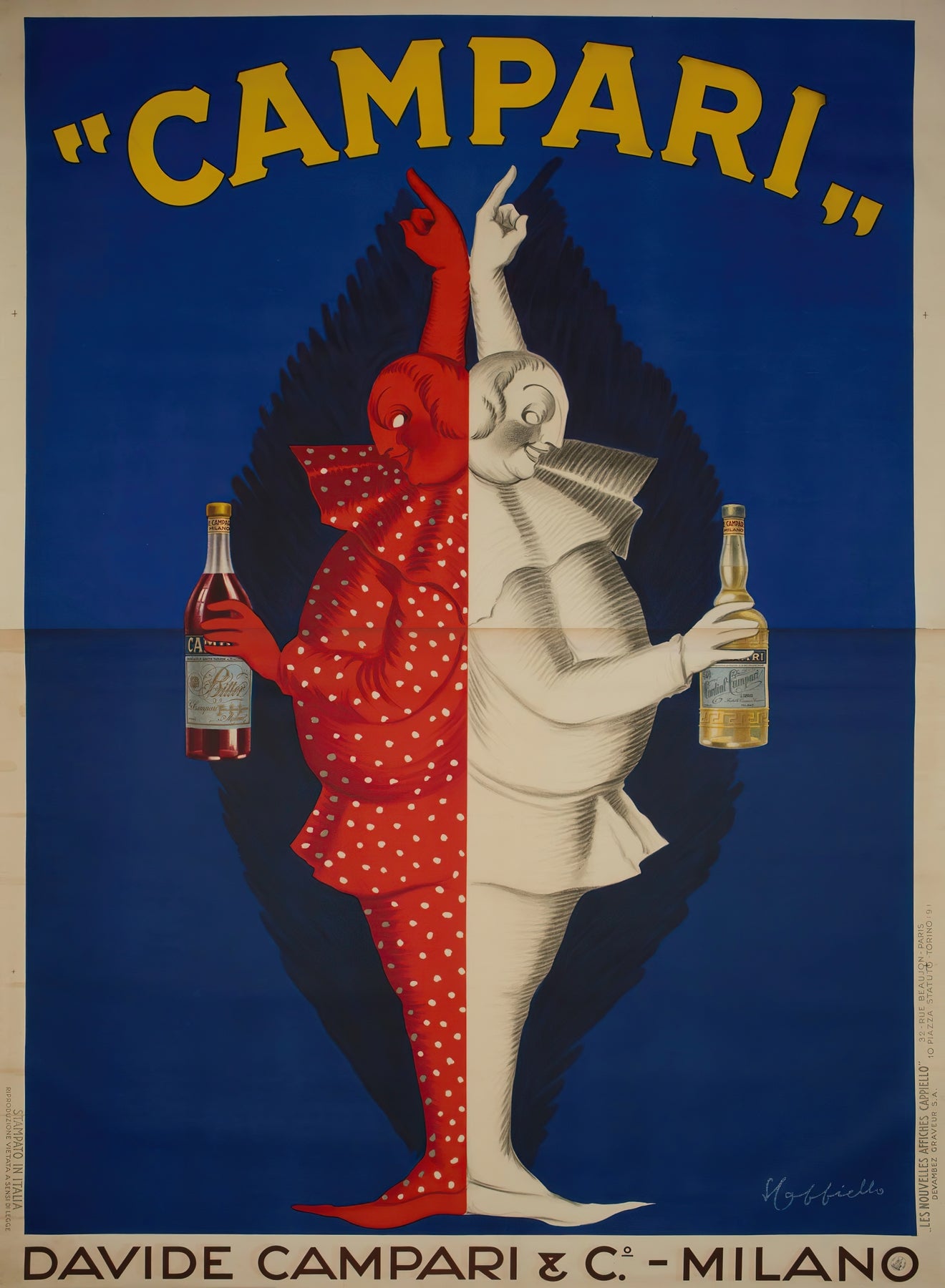 Vintage Campari poster print (1920s) by Leonetto Cappiello