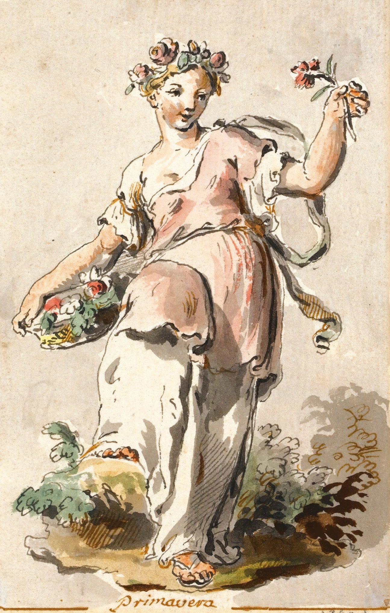 "Primavera" print (c1800) by Pietro de Angelis