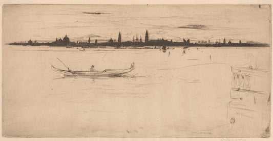 "Venice from the Lido" print (1896) by David Young Cameron