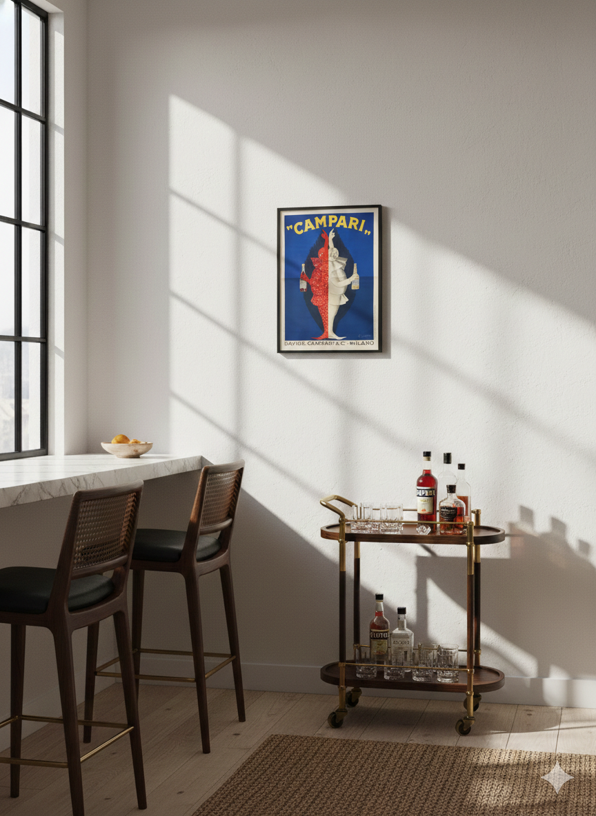 Vintage Campari poster print (1920s) by Leonetto Cappiello