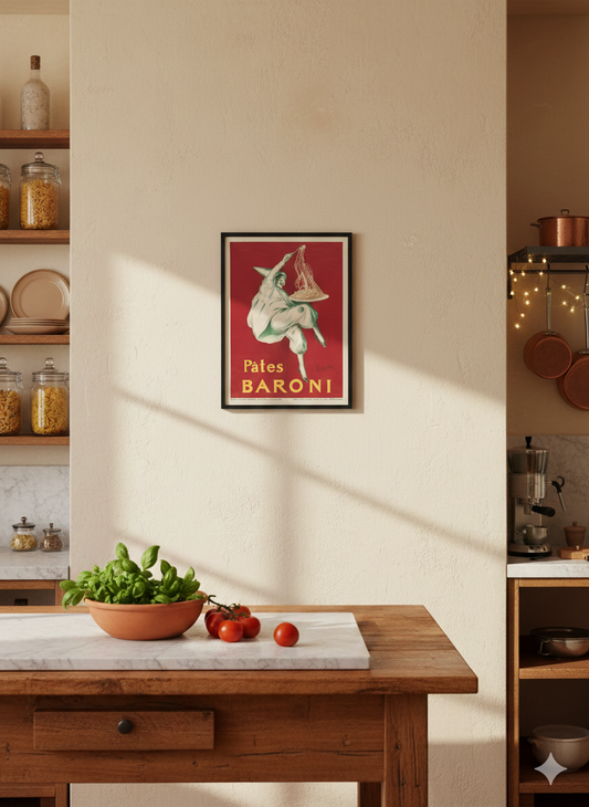 Pates Baroni poster (1910) print by Leonetto Cappiello