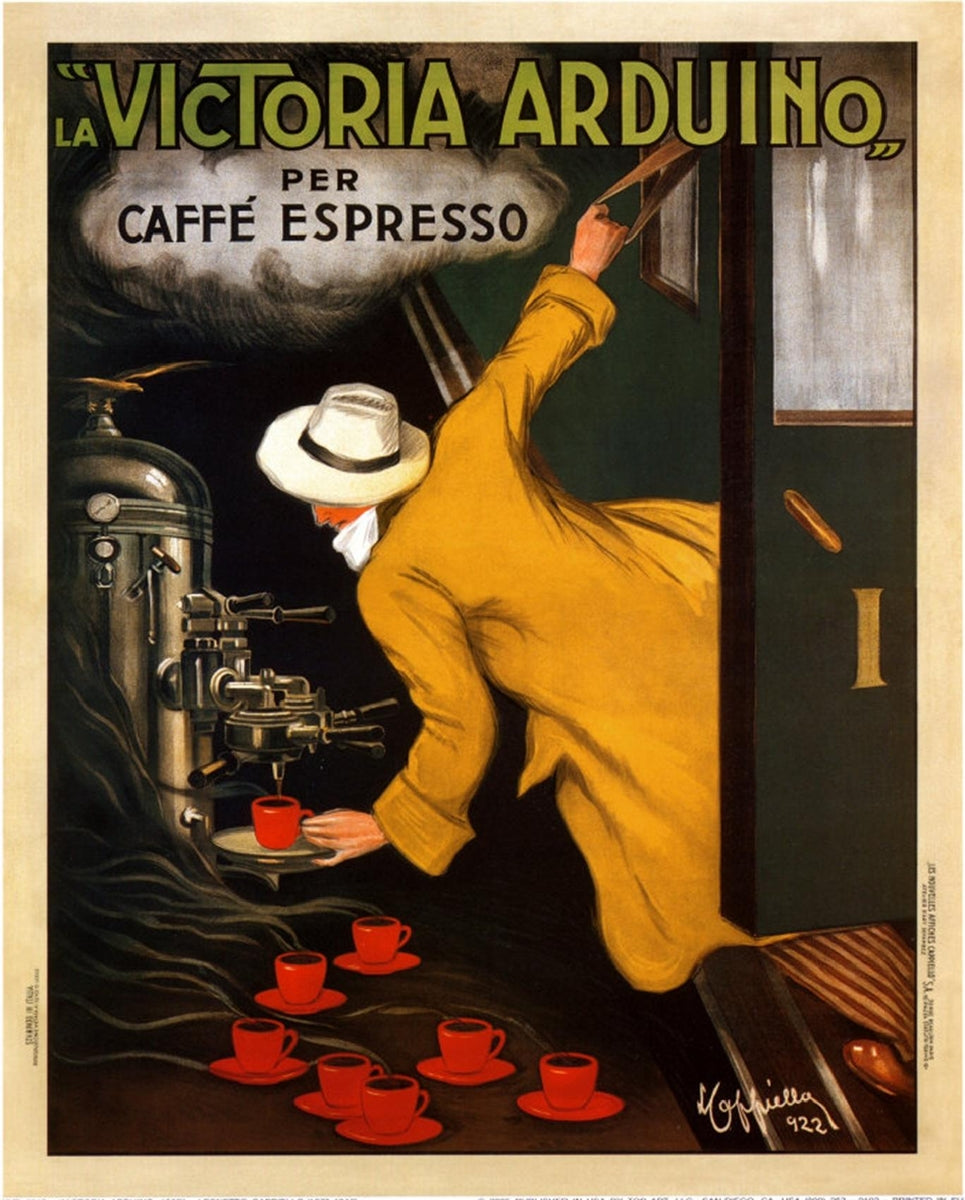 Vintage Italian coffee poster print (1922) by Leonetto Cappiello